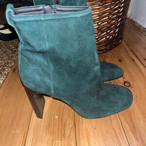 rag & bone Green Suede Heeled Boots